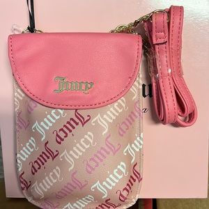 Juicy Couture Pink and Cream Crossbody Bag